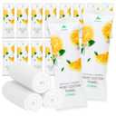 30 Hot or Cold Wrapped Moist Towels 9'' x 9" Moist Towelettes Individually Wrapped Scented Disposable Face & Hand Pre-Moistened Hand Wipes Soft Refreshing, Travel, Spa, Restaurant- Citrus/Lemon