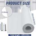 Yaocom White Aluminum Flashing Roll 20 inch x 10ft