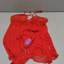 Avidlove Women Lingerie Lace Babydoll Mesh Nightgown Chemise Boudoir Nighty Sleepwear (Medium, Red)