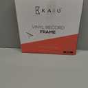 KAIU Vinyl Record Frame  Solid Wood Album Frames for Vinyl Records Accessories Gifts to Mount on Wall, 13.8 x 13.6 x 2 Inch Display Cover with Clear Acrylic  BLACK