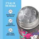 THERMOS FUNTAINER 16 Ounce Stainless Steel Vacuum Insulated Bottle with Wide Spout Lid, Graffiti Girl