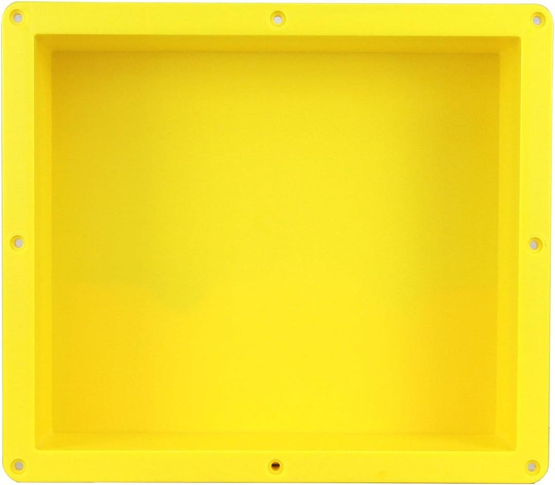 Ready For Tile Waterproof Leak Proof 16" x 14" Bathroom Recessed Shower Niche - Single Bathroom Shelf Organizer Storage For Shampoo & Toiletry Storage STR-1614 - Flush Mount Installation