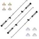 2025 Upgraded W11400156 Washer Suspension Rods Kit –W111807091, WTW7120HW0 – Compatible with Whirlpool, Kenmore & Maytag Replaces PD00065760, AP6976426