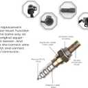 4PCS Oxygen Sensor O2 Sensor Front Rear Upstream Downstream for Ford, Lincoln, Mercury & Mazda - Ranger, Mustang, Expedition, Explorer, Escape, F150, Tribute Compatible with Bosch 15717
