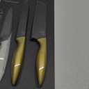 Core Stainless Steel Knives, Pack Of 2, Black & Gold