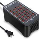 USB Charging Station, 25 Port 125W(25A), Travel Desktop USB Rapid Charger, Multi Ports Fast Charging Station Organizer Compatible with Smartphones, Tables, and More Devices