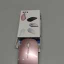 Wireless Bluetooth Mouse for Mac Air MacBook Pro Laptop PC Pad Optical Rechargeable Silent Mouse with Jiggler Mode Dual Mode Switch Bluetooth 5.2/3.0 and 2.4G USB-A & USB-C Receiver Rose Gold