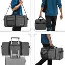 Foldable Travel Duffle Bag for Men Women, Waterproof with Shoe Compartment, 80L 120L Large Collapsible Luggage Bag, Lightweight Packable Duffel for Travel Sports Gym Airline Carry On Checked Bag