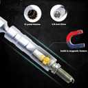 14mm&16mm Magnetic Swivel Spark Plug Socket 12-Point 3/8-Inch Drive 360 Adjustable 1mm Thin Wall Spark Plug Socket Set with Magnet Compatible with BMW Nissan Mini etc.