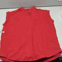 Scrubs for Women Set Soft Sleeveless Stand-Up Collar Scrub Top & Straight Leg Scrub Pant, 9 Pockets, Yoga Waistband, M