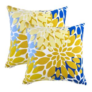 Outdoor Pillows, Pack of 2 Waterproof Decorative Throw Pillows with Inserts, Square Pillows for Bed, Couch, Sofa and Patio Furniture