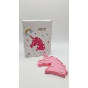 Pink Unicorn Marquee Battery Operated Light - 10" (1 Pc.) - Perfect for Unicorn-Themed Birthday Parties, Kids' Rooms, and More