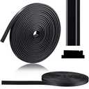 Tondiamo Magnetic Strips for Shower Door 134 Inches Flexible Magnetic Strip Replacement Long Roll 3/8" Width 1/8" Thick Seal Strip for Framed Semi Framed Sliding Door Side Bottom Seal Black(1 Roll)