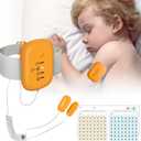 Bed Wetting Alarm for Boys and Girls - USB Rechargeable with Loud Sound & Vibration, 3 Reminder Modes, High Sensitivity Sensors, Long Standby Time Over 120 Hours (Orange)