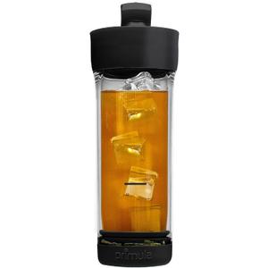 Primula Press and Go Iced Tea Maker, Travel Tumbler, Infuser Bottle, Leak-proof Flip-top Lid with Carry Loop, Dishwasher Safe, Made without BPA, 16-Ounce, Black, 1 Count (Pack of 1)