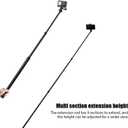 9.8ft Carbon Fiber Extended Selfie Stick - 3M Invisible Pole for Insta360 X5/X4 GoPro Hero 12/11/10 DJI Action Effect 360° Shooting with Universal 1/4" Mount