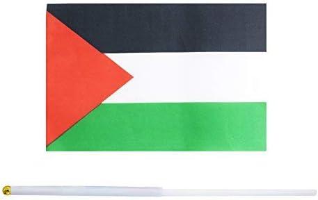 50 Pack Palestine Flag,Hand Held Small Mini Palestinians Stick Round Top National Country Flags,Party Decorations Supplies For Parades,World Cup,Sports Events