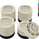 Furniture Risers 2 inch Round Bed Risers Heavy Duty Elevation in Heights 1 or 2 Inch for Chair Table and Desk Legs Lifting Adjustable Bed Lifts Risers (Pack of 12 Riser, Beige)