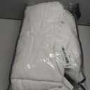 Off White Linen Curtains 102 Inches Long 2 Panels for Living Room Modern Thick Linen Flax Pinch Pleated Memory Trained Light Filtering Ceiling Semi Sheer Curtain with Hook Rings Ivory Beige White