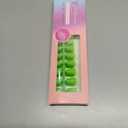 SXVME Neon Green Soft Gel Nail Tips Short Coffin Pre-colored Gel Tips Short Press on Nails Pre Applied Tip Primer Natural Acrylic Fake Nails Extensions for DIY, 300Pcs