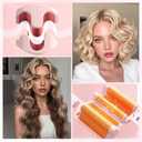 Curling Iron Hair Crimper Waver - CHIKYO 3 Barrel Rovy Wave Curling Iron, 1.25 Inch Ionic Beach Waves Curling Wand, Deep Waver Hair Curler Hot Tool with Ceramic for Women, Dual Voltage, Easy to Use