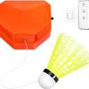 VICASKY 1Set Badminton Training Machine Automatic Rebound Trainer with Remote Control Portable Single Player Practice Aid Includes Ball for Adults
