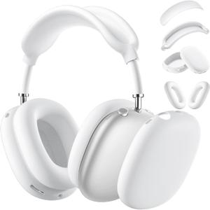Lerobo Soft Case for AirPods Max, 360° Protection - Ear Pad, Headband & Ear Cups Cover - Accessories Skin Protector (White)