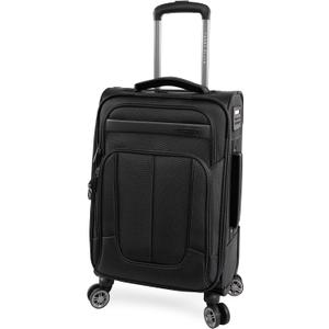 Perry Ellis Charleston Lightweight Spinner Carry-On Luggage, Black