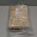 Buganda Bathroom Rugs, 47" x 24", Soft and Absorbent Microfiber Bath Rugs, Non-Slip Shaggy Shower Carpet, Machine Wash Dry Bath Mats for Bathroom Floor, Tub and Shower, Beige