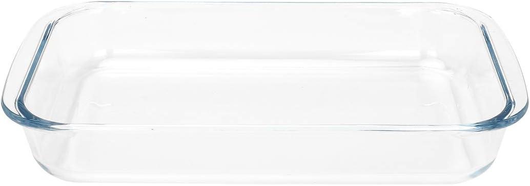 FOYO Basics Tempered Glass Baking Dish, 2 Quart Clear Oblong Dish Set, Casserole Dish Cooking Oven Bake