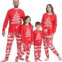 Family Matching Christmas Pajamas Set, Cute Elk Sleepwear for Boys Girls Dad Mum, Size 2XL Men