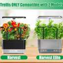 Trellis Compatible with Only Aerogarden Harvest and Harvest Elite for Indoor Garden Hydroponic System, Black, 1Pack