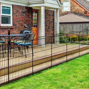 INJOPEXI Decorative Garden Fence 12 Panels 23.6ft (L)36in (H) Garden Fences with 12 Panels Rustproof Wire No Dig Rabbit Animal Barrier Fencing Rabbit Dog Fence for Yard Patio Outdoor - Without Gate