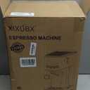 Espresso Machine 20 Bar with Milk Frother, Stainless Steel Coffee Maker with 42 oz Removable Water Tank for Cappuccino, Latte&Cold Brew, Home&Office, Silver