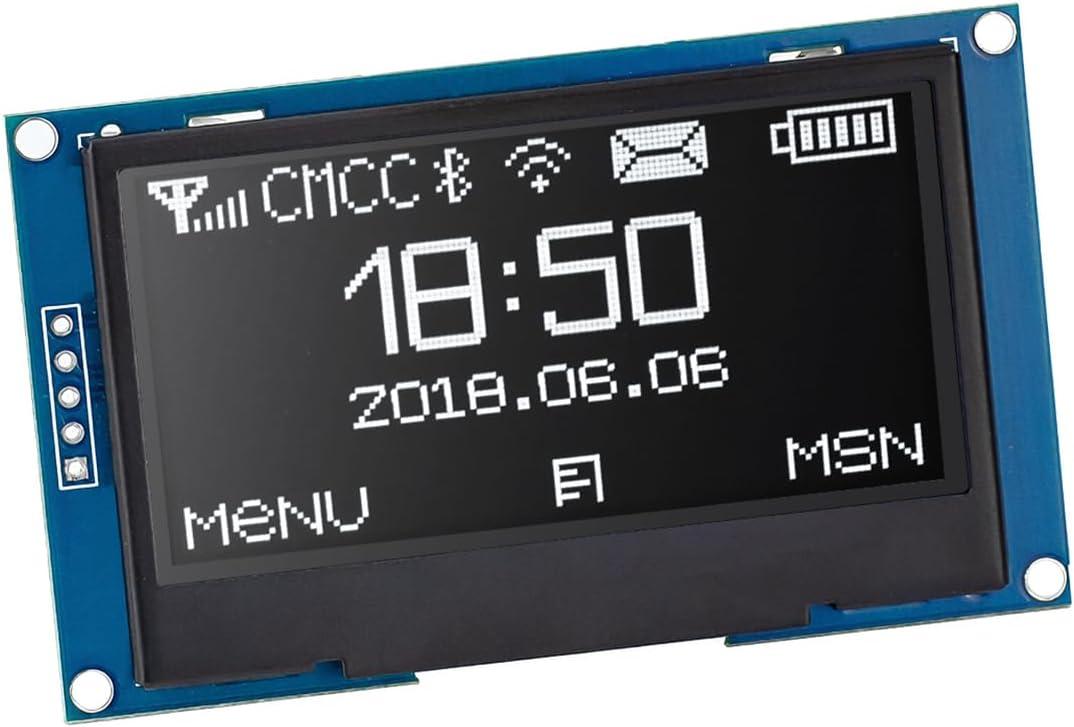 Hosyond 2.42 inches 128x64 IIC I2C OLED Display Module SSD1309 Driver OLED Screen Module for Arduino R3 ESP32 (White)