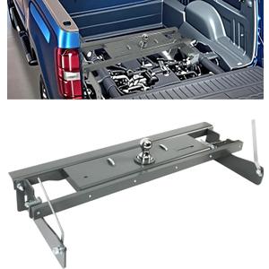 Heavy-Duty Gooseneck Hitch Fit for 2011-2015 Chevrolet Silverado 2500 & 3500 HD, GMC Sierra 2500 & 3500 HD, 30k lbs GTW for Towing Trailers/Livestock/Boats/Cargo, Hide-Away Ball Design