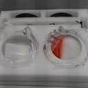 SANTOSTOCK Black Wireless Rechargeable Wall Sconces with Remote Control, Battery Operated Wall Sconce Set of 2, LED Dimmable Wall Lights with Opal White Glass Shade, 12 Colors RGB & 3 CCT Bulb