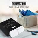 Houseables Thank You Bags, Merchandise Bags, With Handles, Plastic, For Shopping, Retail, Gift, Small Business, Boutique, Store, Customers, Product, Vendor, Events, Holiday, Black, 12x15, Bulk 100PK