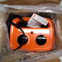 shinic Portable Space Heater with Thermostat, 1500W Small PTC Ceramic Office Heater for Indoor use, 2S Fast Heating, Overheat & Tip-Over Protection, ETL Listed for Home Pets (Orange)