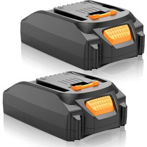 PENGJBATTER 2 Packs 20V 3.0Ah Lithium Battery Compatible for Worx 20V Power Share Battery WA3575 WA3525 WA3520 WA3742 WG155s WG251s WG255s WG545s WG890 WG891, Compatible with Worx 20 Volt Tools