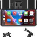 Portable Wireless CarPlay Screen for Car, Supports Apple CarPlay, Android Auto,and Hicar, Car Stereo with Bluetooth, FM, Universal Vehicle Upgrade Car Audio ReceiverBlack