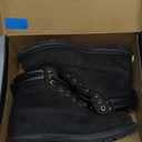 NORTIV 8 Mens Military Tactical Work Boots Side Zip Outdoor Hiking Leather Motorcycle Combat Boots (10, Black)