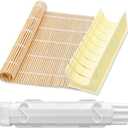 Sushi Making Kit, Food Grade Sushi Bazooka, Sushi Maker, Bamboo Sushi Rollingfor Beginners & Hobbyists - Craft Rolls with Rice, Vegetables, Meat