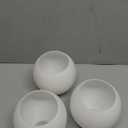 3 Pack Fixture Replacement Globe Shade, 6 Inch Diameter, E26 Base 1-5/8 Inch Fitter, Glass Globe Lampshade Cover for Pendant Wall Sconce Chandelier Vanity Light (3 Pack 6 Inch White Frosted Glass)