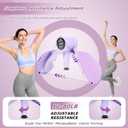 Thigh Trainer for Women, 12-80LB Adjustable Resistance Inner Thigh Exerciser for Pelvic Floor Muscle Repair with 50LB Resistance Band, Thigh Trainer Kegel Exercise for Yoga, Shaping at Home