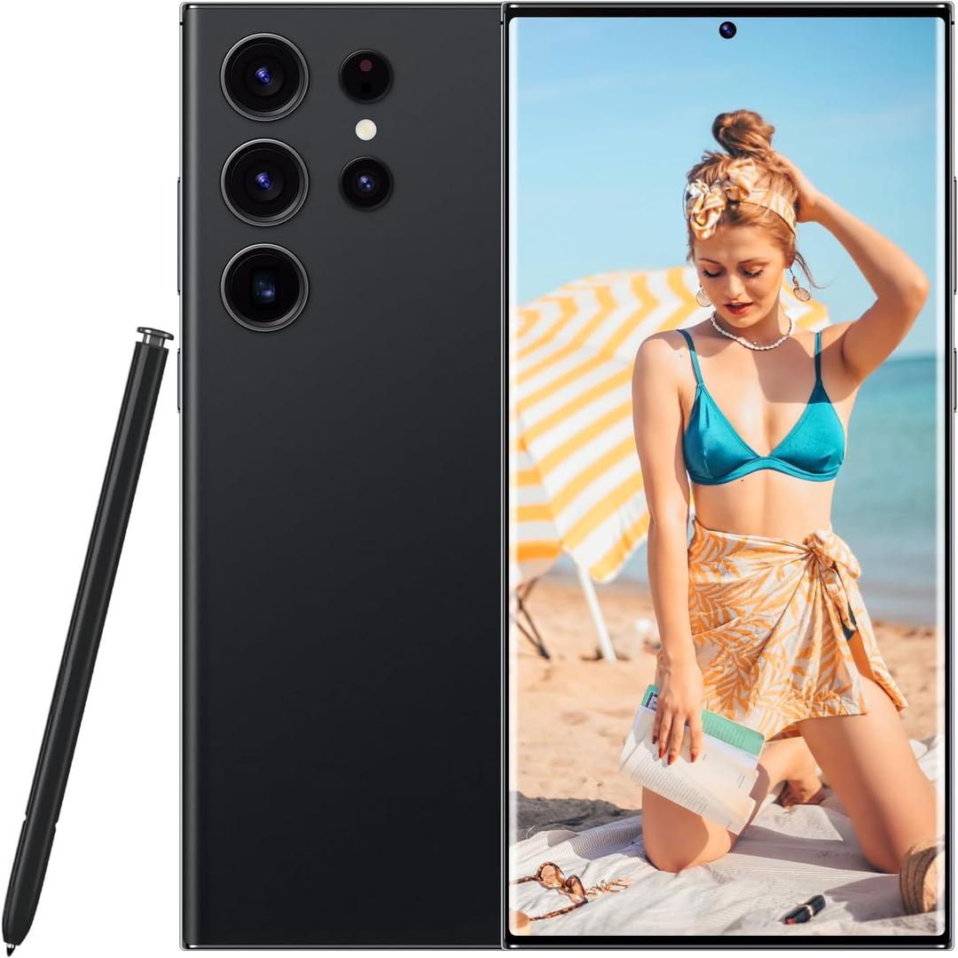 Unlocked Smartphone 6.7inch Cell Phone c24 Ultra 4+64GB HD Full Screen Straight Talk Phone Dual Sim Unlocked Android Phones Boost Mobile Phone (Black)