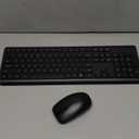 Wireless Keyboard and Mouse Combo, Full-Size Silent Ergonomic Keyboard and Optical Mouse