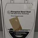 KOHLER Stonewood Quiet-Close, Elongated Toilet Seat Soft Close, Durable Wood, Easy Installation, Universal Fit, Home Essentials, White Finish, K-20466-0