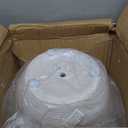 Creative Co-Op Large Matte White Embossed Stoneware Planter