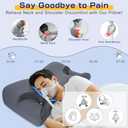 IKSTAR 5.0 CPAP Pillow for Side Sleeper - Adjustable Height/Neck Support - Memory Foam Pillow Suitable for All CPAP Mask Users-Ideal for Side Back Sleeper-Reduce Air Leaks